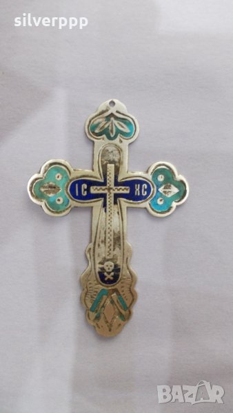  Стар руски сребърен кръст , снимка 1