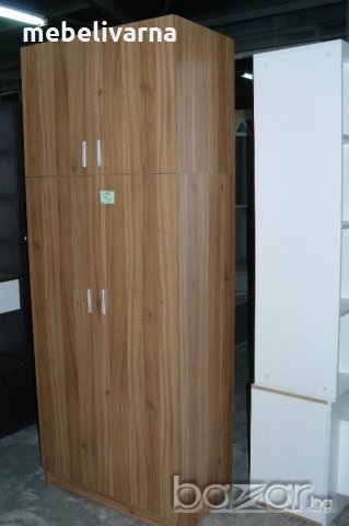 2 крилен гардероб с надстройка , снимка 5 - Гардероби - 20978342
