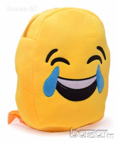 Забавна малка раничка - емотикон - смях през сълзи., снимка 1