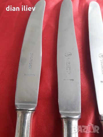 Стари трапезни ножове-Солинген , снимка 3 - Антикварни и старинни предмети - 24998299