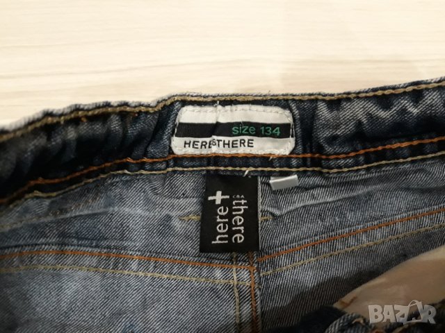 Детски сини къси дънки за момче марка Here & There, снимка 3 - Детски къси панталони - 23815373