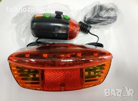 Комплект за велосипед светлини+мигачи+сирена Safety lamps XC-408, снимка 2 - Части за велосипеди - 21059537