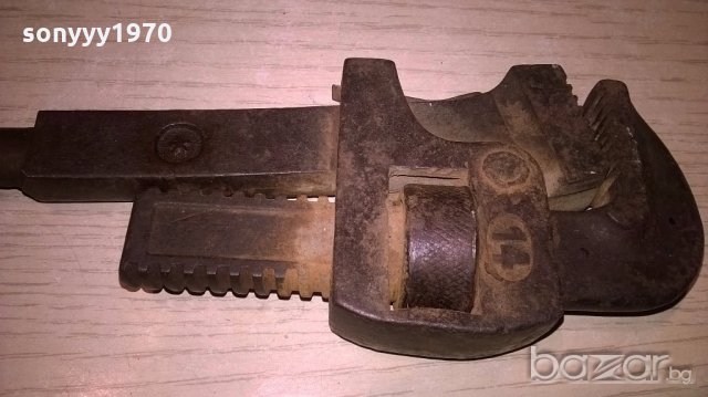 АНТИКА-drop forged-steel 14 in-40см-с дървена дръжка-внос швеицария, снимка 5 - Други инструменти - 18429878