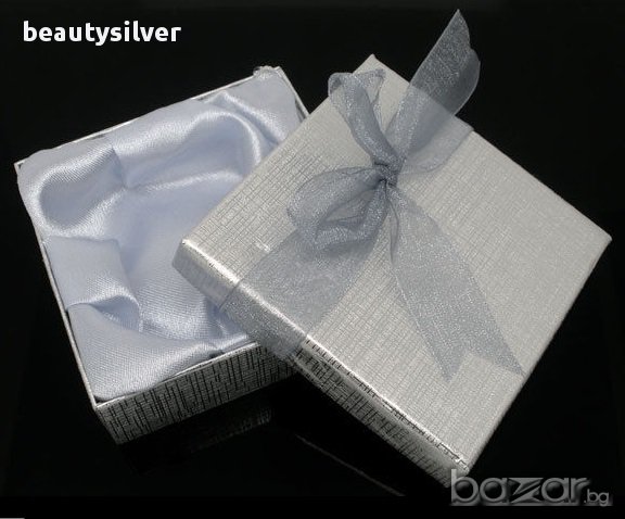 Сребърен комплект гривна и обеци с Цирконий, код 0552, снимка 3 - Бижутерийни комплекти - 11442082