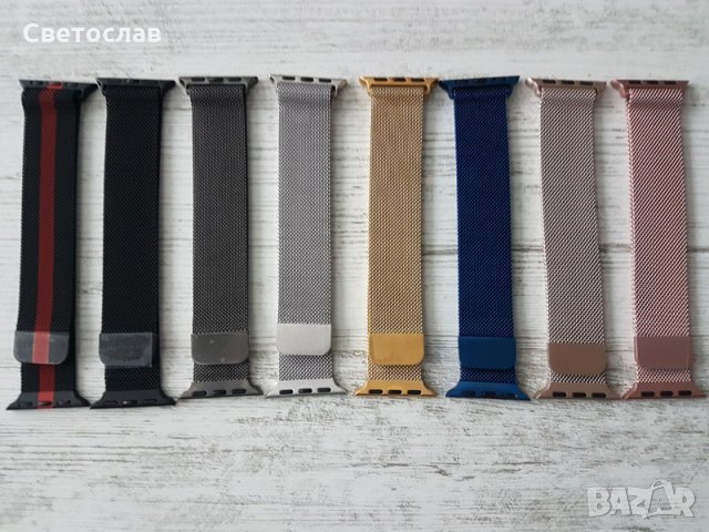 Milanese Apple Watch метални каишки за Watch Ultra 49mm 45mm 44mm 42mm 41mm 40mm 38, снимка 5 - Каишки за часовници - 22499864