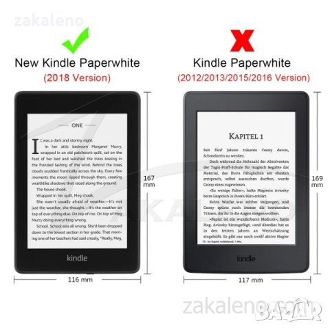 Кожен калъф за Amazon Kindle Paperwhite 4 2018 – Изумрудени илюзии, снимка 3 - Електронни четци - 25836955