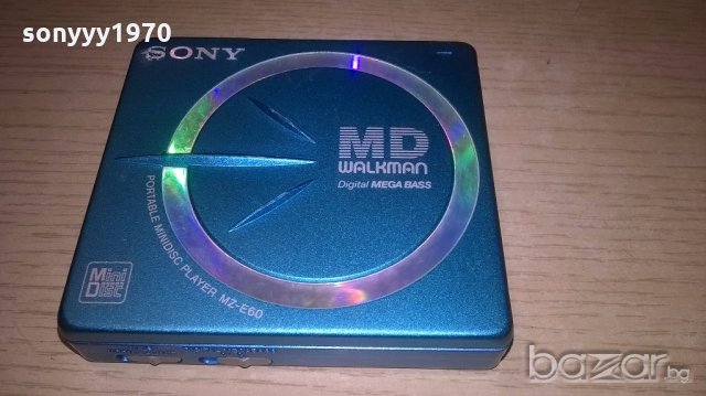Sony mz-e60-portable minidisc player-внос швеицария, снимка 3 - Ресийвъри, усилватели, смесителни пултове - 18474083