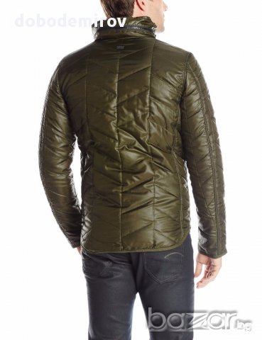 Ново мъжко яке G-Star Raw Copper Quilted Overshirt In Myrow Nylon Forest Night  оригинал, снимка 6 - Якета - 16217220