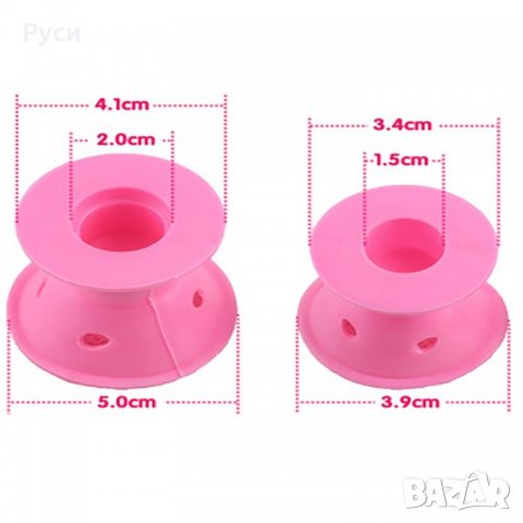 Силиконови ролки за коса Peco Roll, снимка 6 - Аксесоари за коса - 21620898