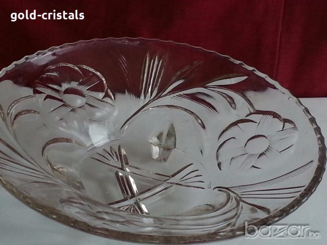стъклена купа фруктиера , снимка 9 - Антикварни и старинни предмети - 20416552