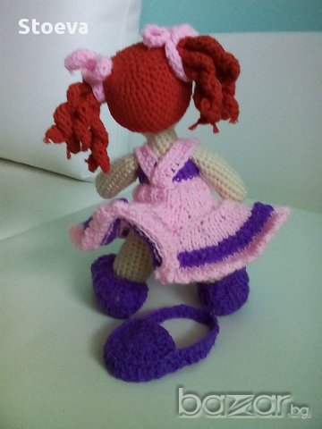 Кукла плетена играчка кукла Анита, снимка 4 - Кукли - 14736125