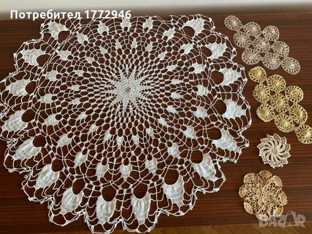 Каре на една кука, покривка, мильо, снимка 1