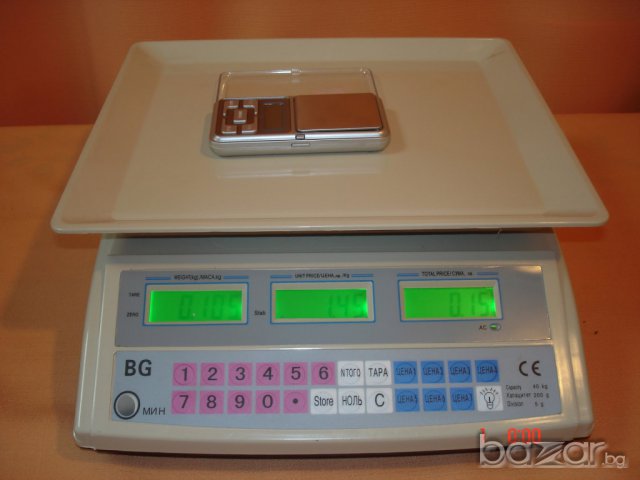 Японска Електронна Везна / Кантар -40 кг + тава - висока прецизност