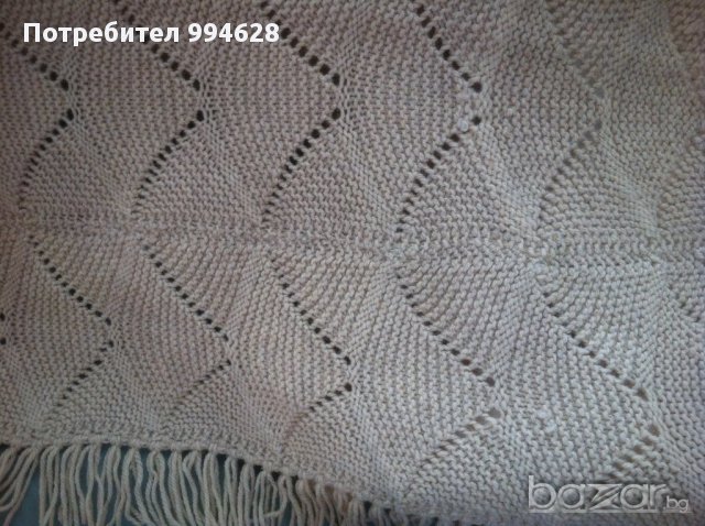 Плетена вълнена покривка за спалня в комплект с 2 възглавници, снимка 2 - Покривки за легло - 10578622