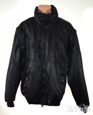 Мъжко зимно яке с качулка черно с подвижна подплата, яка и ръкави , снимка 1