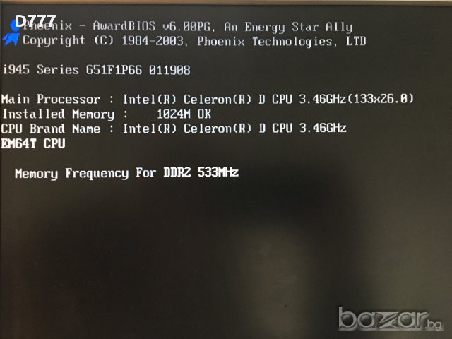 Дъно FOXCONN 945GZ7MC-KS2H + Процесор Intel CeleronD  3.46GHz+1GB RAM, снимка 6 - Дънни платки - 16009424