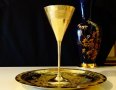 Швейцарски месингов бокал за мартини., снимка 1 - Антикварни и старинни предмети - 21977386