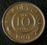 10 цента 1991, Гвияна, снимка 1