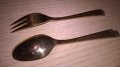 чаи/торта-Imperial 18/10-23/24 karat hartvergoldet-вилица+лъжица-внос швеицария, снимка 10