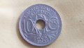Редка стара френска монета 10 сантима 1935 г., снимка 1