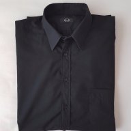 Черна мъжка риза Elite, М размер, снимка 10 - Ризи - 17956333