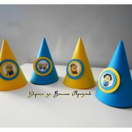 парти шапки с Миньоните за детски рожден ден, снимка 2 - Други - 13491229