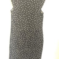 Черна рокля с бели точки - 2XL (XXL), снимка 2 - Рокли - 17820714