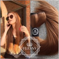 С6 HAIR EXTENSIONS ELESSA - Натурални Екстеншъни Комплект от 200 грама Коса, снимка 4 - Аксесоари за коса - 24348670