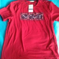 Нова мъжка тениска червена, снимка 2 - Тениски - 22126509
