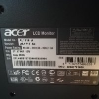  Acer AL1716as , снимка 3 - Монитори - 22098473