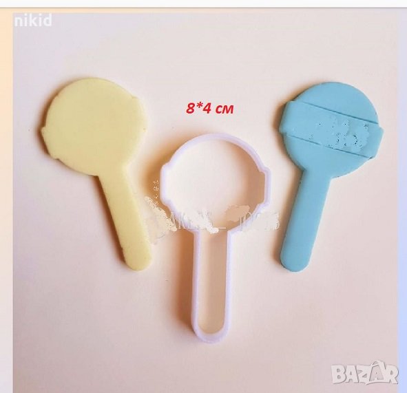 Близалка пластмасов резец форма фондан тесто бисквитки, снимка 1