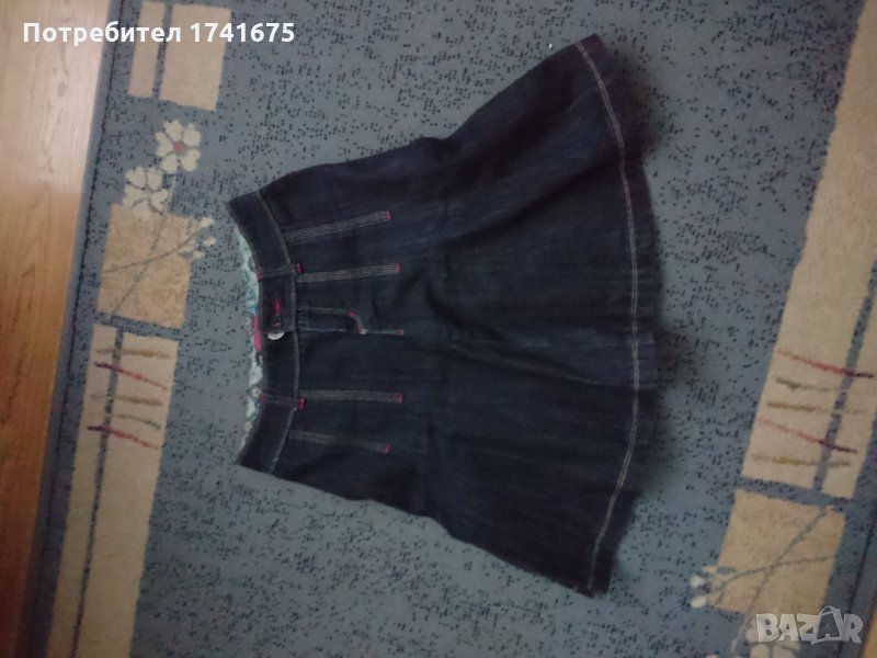 Дамска дънкова пола размер М , снимка 1