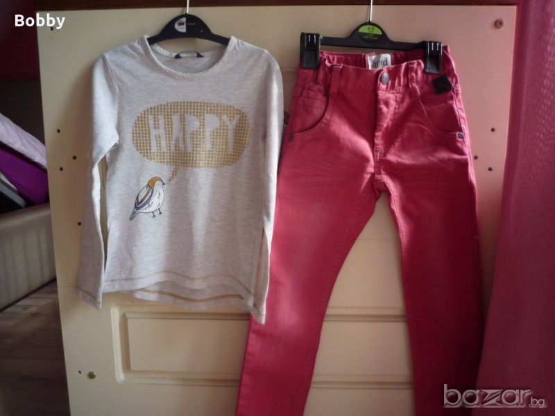 Блузка George и дънки Name It 5-6 години, снимка 1