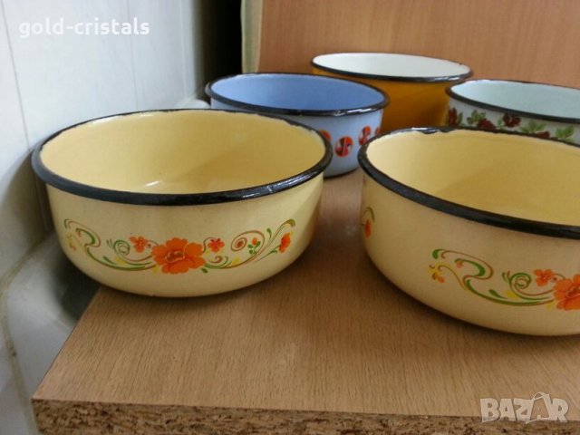 стари емайлирани купи, снимка 2 - Антикварни и старинни предмети - 25785876
