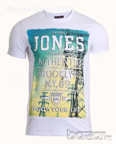 Мъжка тениска Jones - 4 Цвята, снимка 3 - Тениски - 18434356