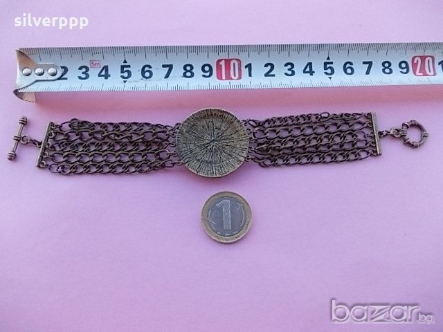  Красива бронзова гривна , снимка 5 - Антикварни и старинни предмети - 19553556