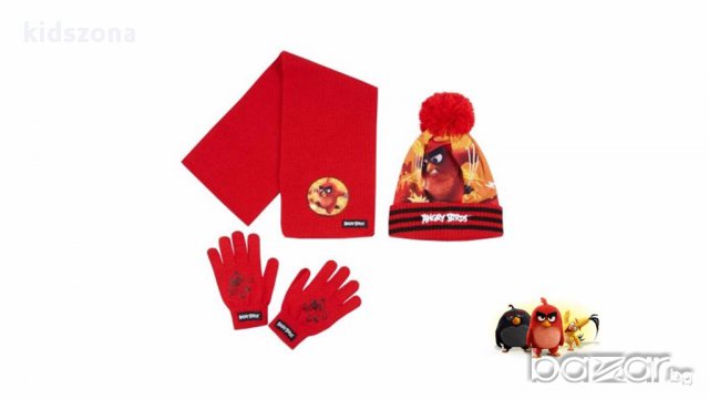 Намалени! Шапка, шал и ръкавици Star Wars и Angry Birds, снимка 3 - Шапки, шалове и ръкавици - 15993020