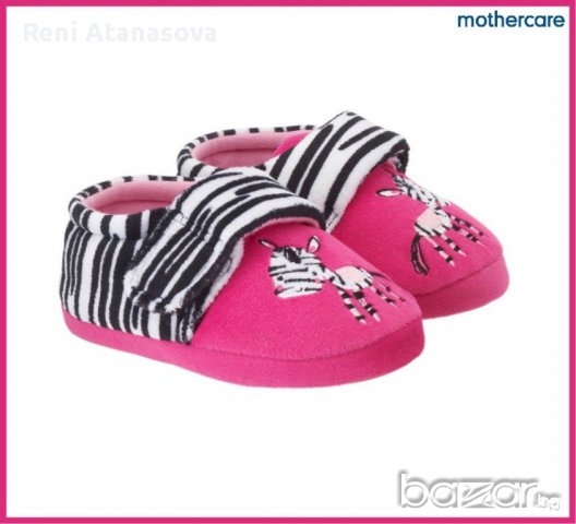 Mothercare пантофи Зебра номер 21.5, снимка 1 - Бебешки обувки - 11108801