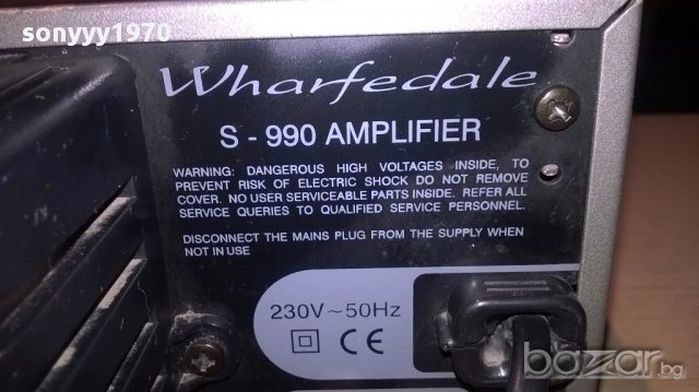 wharfedale s-990 amplifier-made in england-внос швеицария, снимка 18 - Ресийвъри, усилватели, смесителни пултове - 12662296