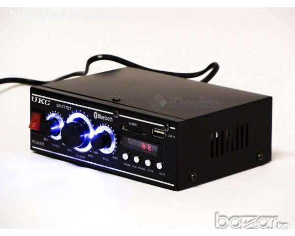 Мини стерео усилвател SN-777BT Bluetooth USB в Ресийвъри, усилватели,  смесителни пултове в гр. София - ID19941876 — Bazar.bg