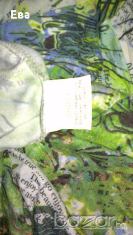 Шарена дамска тениска Choice - 100% вискоза, снимка 4 - Тениски - 12958300