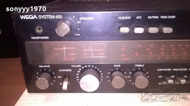 wega system 450-r10 sereo receiver-внос от англия, снимка 5 - Ресийвъри, усилватели, смесителни пултове - 19613347