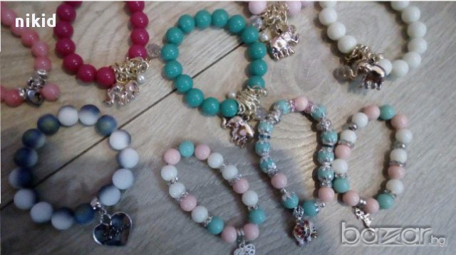 дамска гривна със слонче за късмет или сърце И ДРУГИ , снимка 6 - Гривни - 15715721