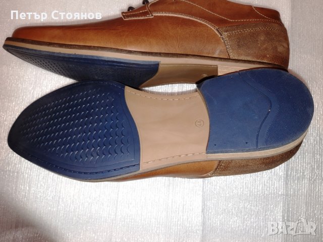 Стилни мъжки обувки от естествена кожа PAUL HUNTER №44, снимка 10 - Ежедневни обувки - 24462010