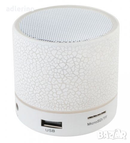 Безжична блутут колонка, wireless, bluetooth тонколона, мини говорител, светеща, снимка 8 - Слушалки и портативни колонки - 25008601