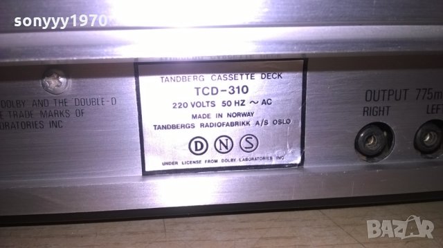 tandberg tcd-310 cassette deck-made in norway-внос швеция, снимка 16 - Декове - 25381445