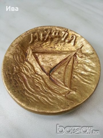 Бронзова чинийка, снимка 2 - Статуетки - 19548506