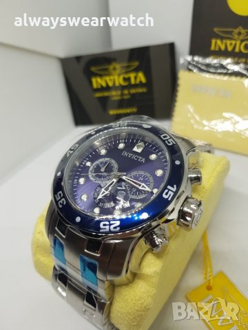 Invicta Pro Diver Silver / Чисто нов мъжки часовник Инвикта Про Дайвър - 100% оригинален, снимка 3 - Мъжки - 23222738