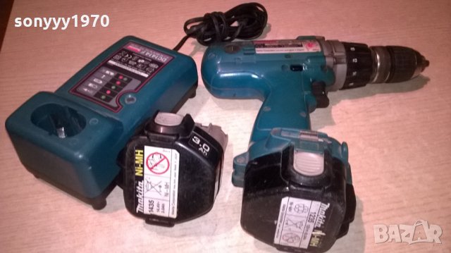 makita винтоверт зарядно и 2 батерии-внос финландия, снимка 2 - Винтоверти - 22975478