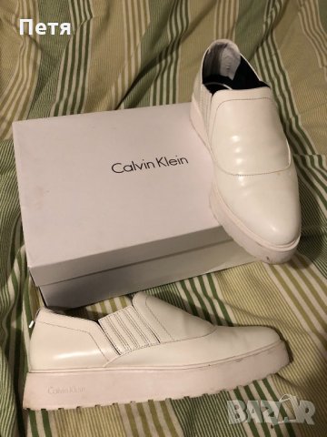 Calvin Klein Дамски бели обувки 39 номер, снимка 3 - Дамски ежедневни обувки - 24807044